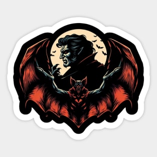 Dracula's Bat Sticker